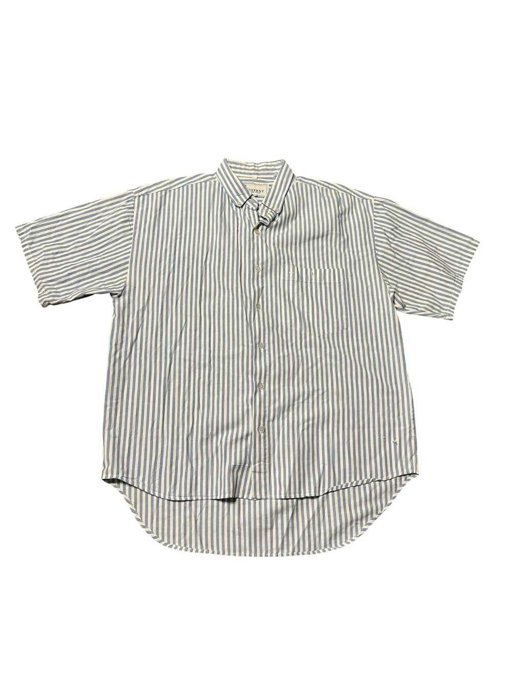 Blueprint Designs Forving Men's Short Sleeve Button Down Striped Shirt